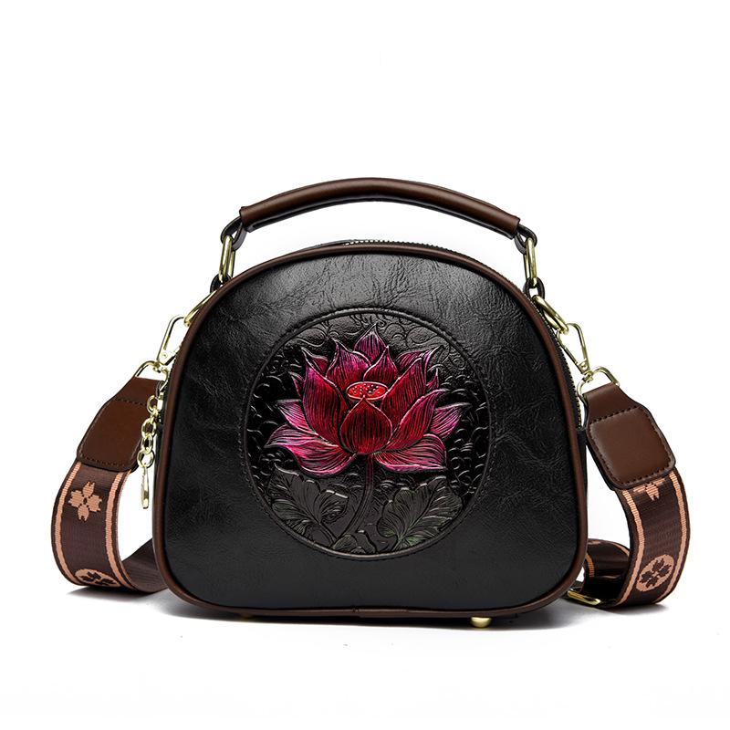 

Women s bag new retro fashion messenger bag women s shoulder bag чорний