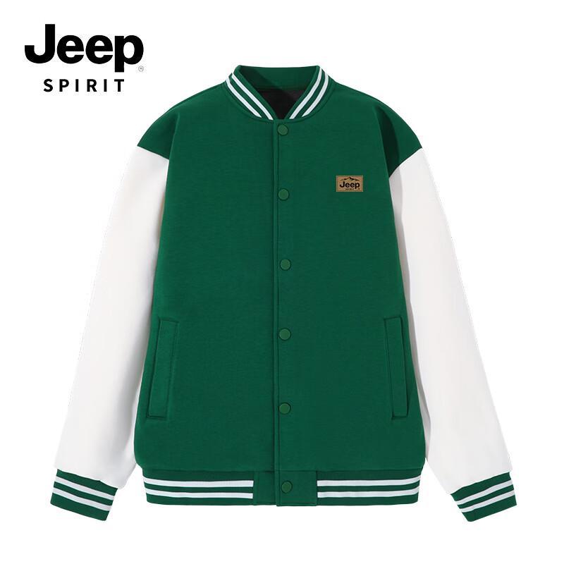 

JEEP SPIRIT Men s Color-Block Fleece Baseball Jacket 2XL