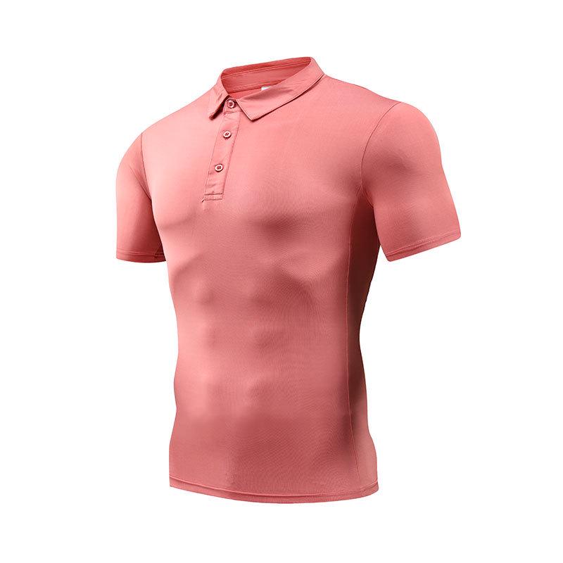 Quick-Drying Sports T-Shirt: Short Sleeve, Casual Polo, Custom Printed for Fitness and Corporate Culture.