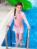 Girls' Long Sleeve Swimsuit with Sun Protection for Spring/Summer 2025 - Available In Small, Medium, and Large Sizes