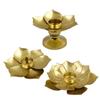 Unique Lotus Flower Tealight Holder Rust-proof Desktop Candle Cup  Restaurant
