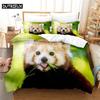 3D Digital Printing Fashion Design Cute Dog Bedding Set, Queen Size Duvet Cover Set