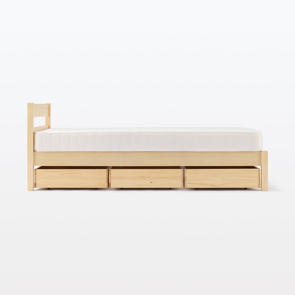 MUJI Wooden Bed Under Storage Box with Dividers KA0NSA1A