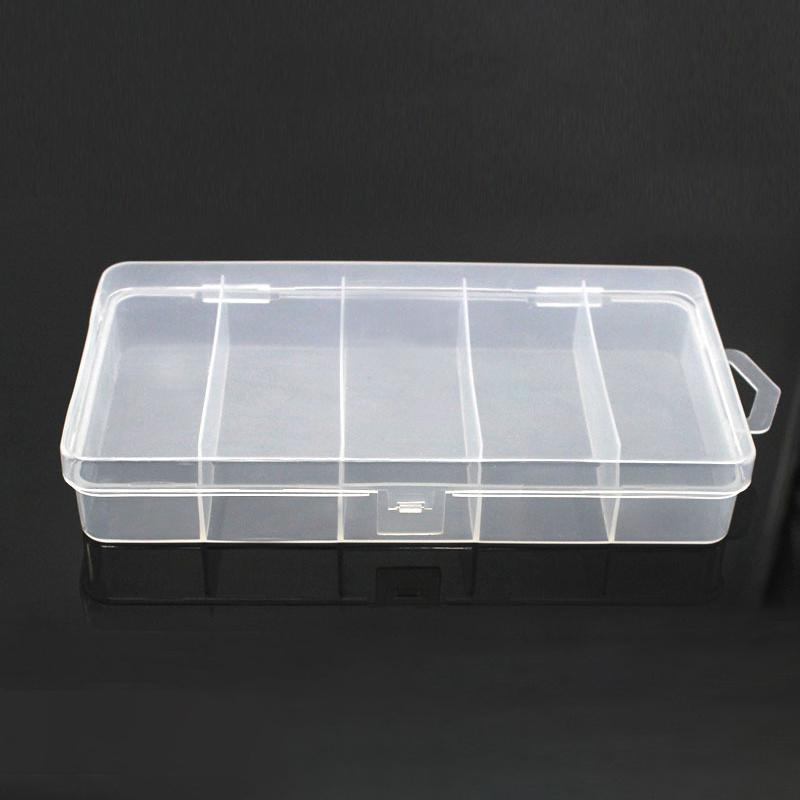 5 Compartments Fishing Tackle Box Storage Case Fly Fishing Lure Spoon Hook Bait Case Boxes Fishing Accessories Tools