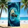 1Pc Aquatic Warrior Fantasy Beach Towel Quick Dry Multiuse For Beach Pool Gym Yoga Home Travel Christmas Halloween Xmas Gift S1254