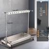 Stainless Steel Mobile Mop & Cleaning Tool Rack