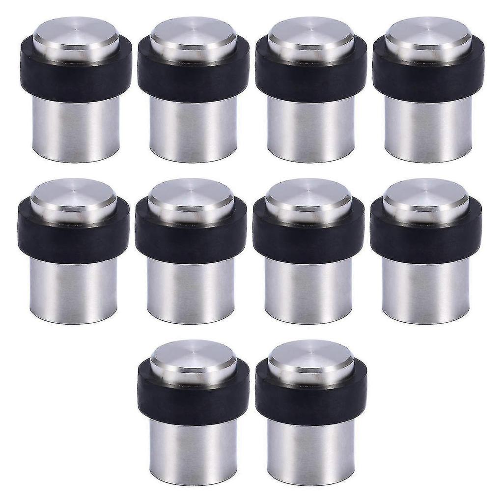 2023 - 10 X Floor Door Stoppers 4.5cm Stainless Steel Door Stoppers Door Stoppers Less