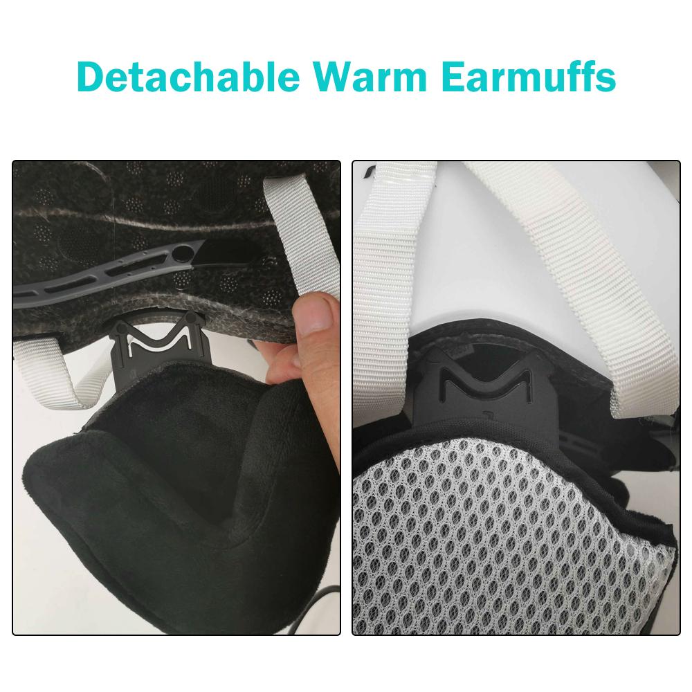 Snowboard Helmet with Earmuff Goggle Men Women Safety Skiing Helmet Professional Skiing Snow Sports Helmet