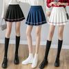 SCIONE Women Pleated Skirt Female Color Striped High Waist A-line Skirt Student Short Skirts