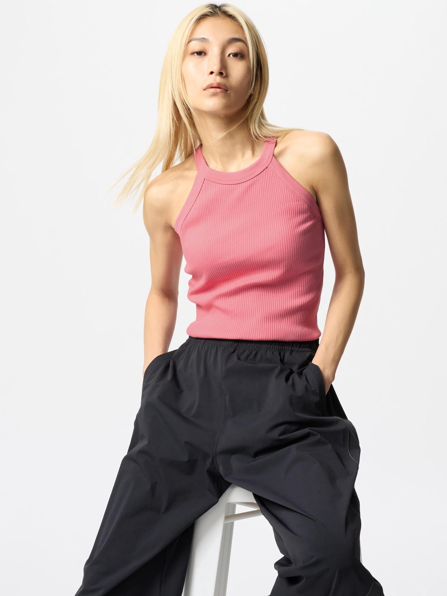 

Uniqlo Japan топ-бюстгальтер с бретелью через шею 12 PINK/XS