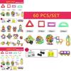 Colorful Magnetic Building Blocks Educational Toy Set For Children With Various Pieces