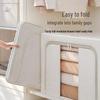Tianshan Large Capacity Cotton & Linen Storage Box for Quilts and Down Jackets