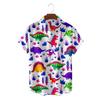Funny Dinosaur Hawaiian Shirts 3d Print Casual Men Women Summer Beach Short Sleeve Blouse Fashion Men's Vocation Lapel Camisa