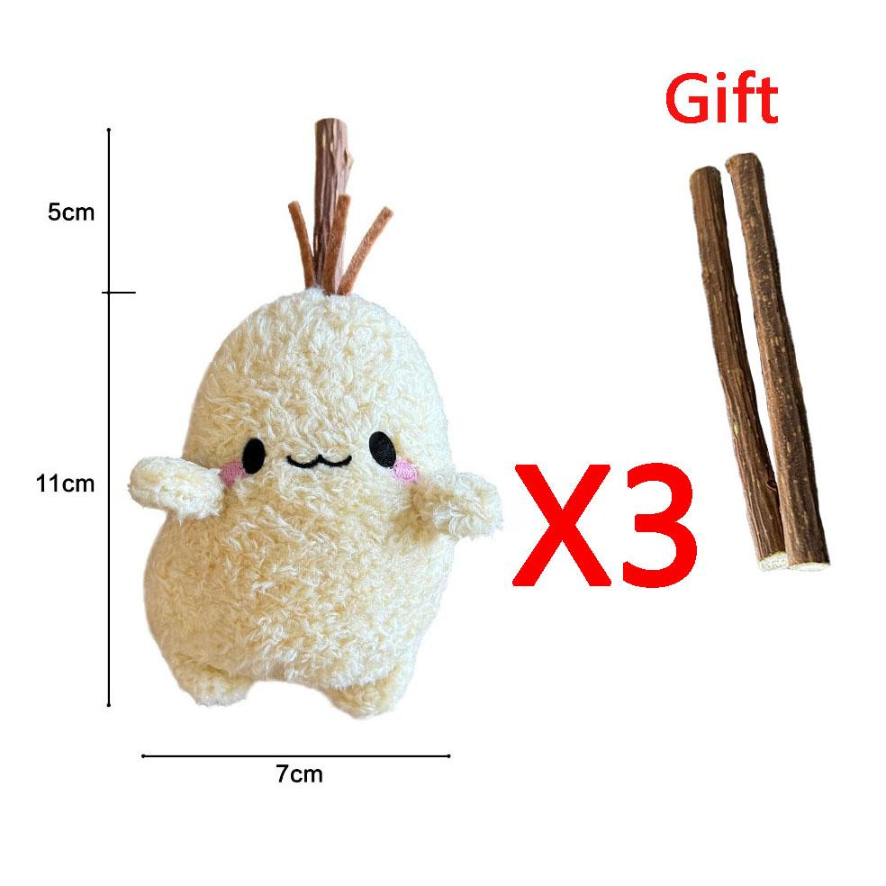 Soft Cats Plush Stuffed Toy Smiling Critters Excitement Interactive Novelty Small Real Doll Interesting Cat Accessories Supplies