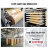 Biodegradable Buffalo Leather Paper Tape - Tearable, High-Adhesion Kraft for Writing, Picture Frames, Packaging, and Box Sealing