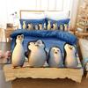 South Pole Adorable Lovely Penguin Soft Duvet Cover Sets,3D Print,Carton Series,Children's Bedrom Beding Set,10% High Quality, Ful,Twin