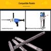 Tungsten Steel Diamond Core Drill with Threaded Handheld Design and Extended Connecting Rod