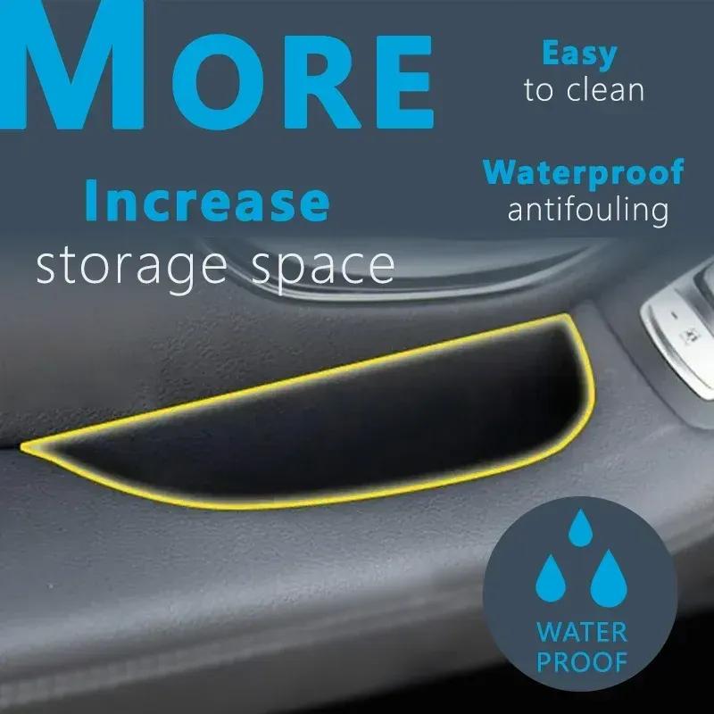 Car Door Storage Box For Mercedes Benz New C Class W205 2015- GLC X253 C253 C205 Tray Organizer Interior Accessories LHD