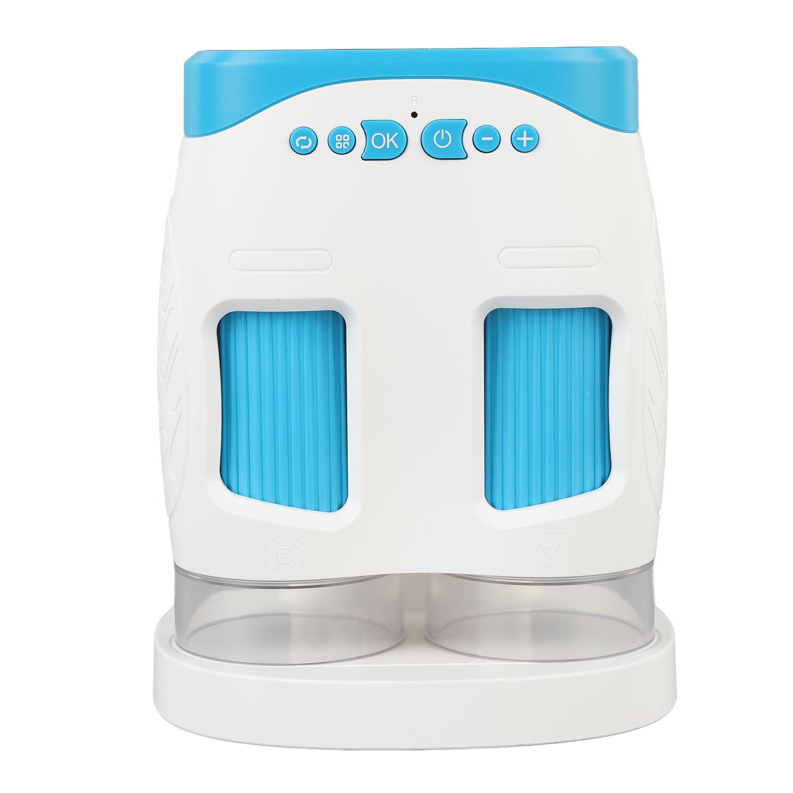 Microscopio Portátil de Mano Microscopio Educativo para Niños Pequeños con Pantalla de 2 Pulgadas Batería de 900 mAh azul