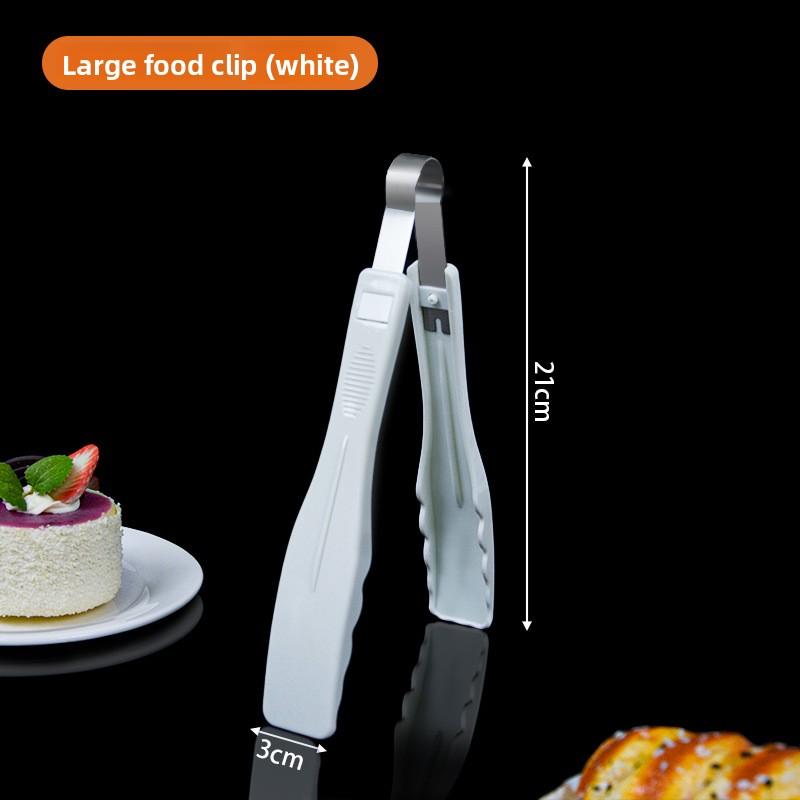 

Food Tongs, Thickened PC Plastic Bread Tongs, Cake Dessert Fruit Biscuit Tongs, Food Tongs, Spicy Hot Pot Tongs white food clip [large]