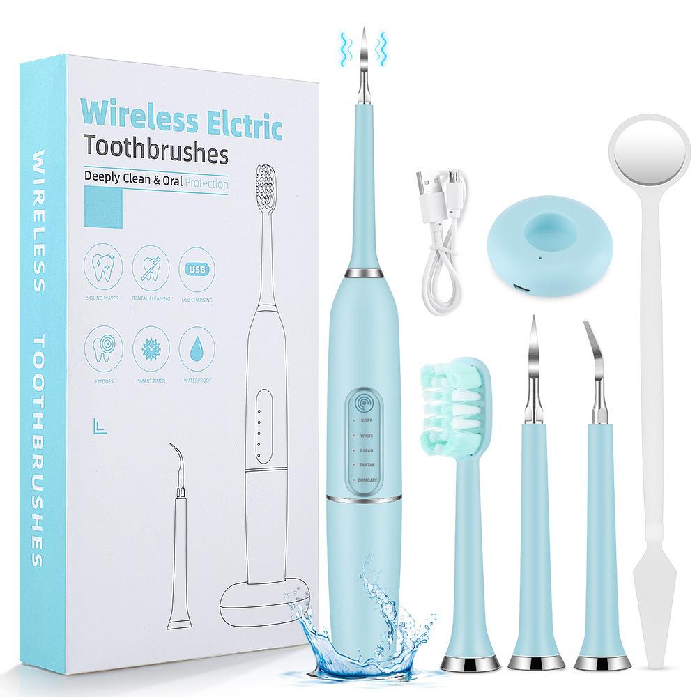 Intelligent Electric Tooth Cleaner, Electric Toothbrush Set, Calculus Removal Tooth Cleaner, Oral Cleaning and Tooth Beauty Instrument