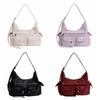 Y2K Armpit Bag Spicy Girl MotorcycleBag Trend Locomotive Pack  Streetwear