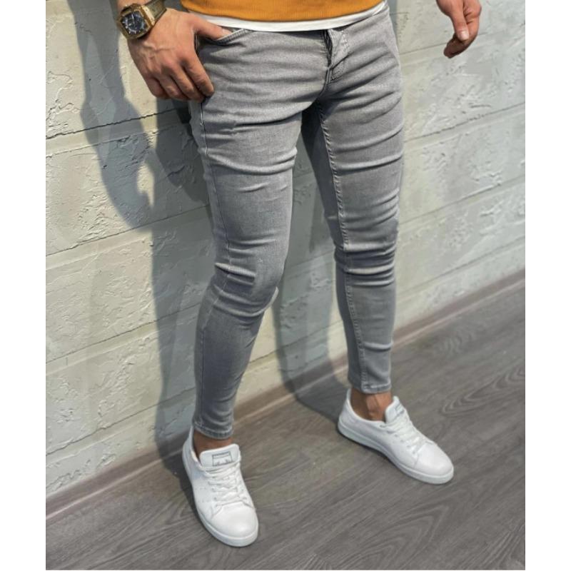 Men's Skinny Fit Skinny Stretch Jeans Denim Long Pants Casual Pants Casual Everyday Outfit