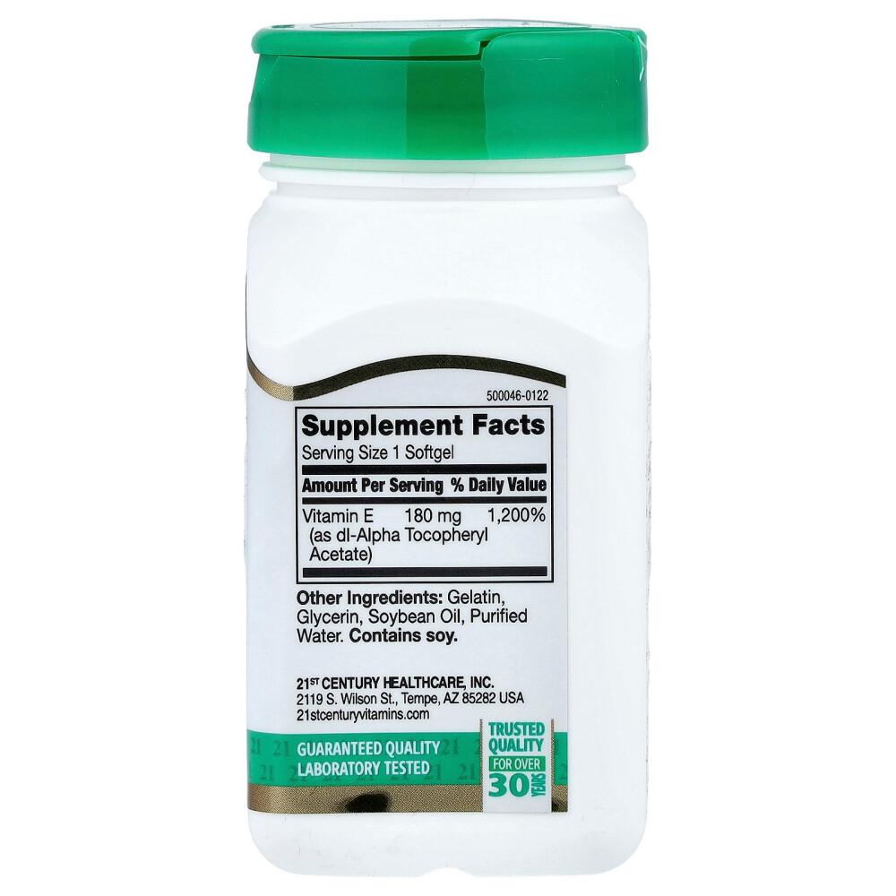 21st Century Vitamin E 180 mg (400 IU) 110 Softgels
