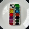 Kreatives Farbpaletten-Muster Handyhülle Für iPhone 16 15 14 13 12 11 Pro Max 16E XR X XS Max 7 8 Plus Persönlichkeit Weiche Hülle