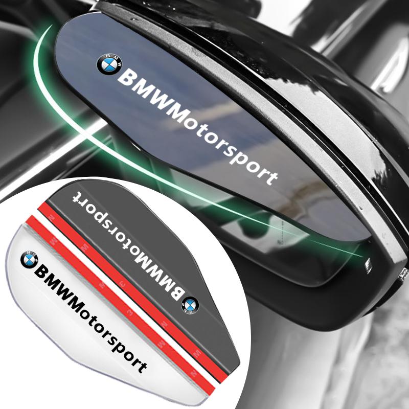 2 Stück Auto Rückspiegel Seitenansicht Regenschutz Augenbrauenschutz Sonnenblende Aufkleber Für BMW M Performance E90 F20 E46 G30 G20 G05 G11 E48
