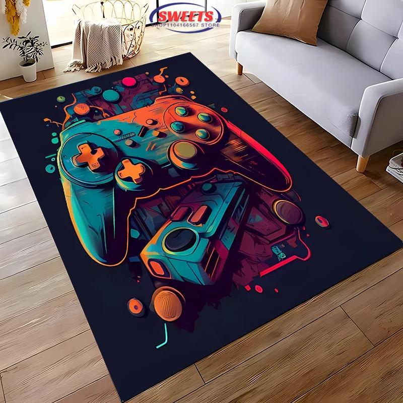 Funny Game Controller Area Carpet,Rug for Living Room Tapete for Bedroom Sofa Kitchen Doormat Decor,Kids Non-slip Floor Mat Gift