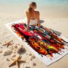 Lightning McQueen Beach Towel Outdoor Camping Beach Towel for Vacation Swim Outdoor Pool Absorbent Bath Towel