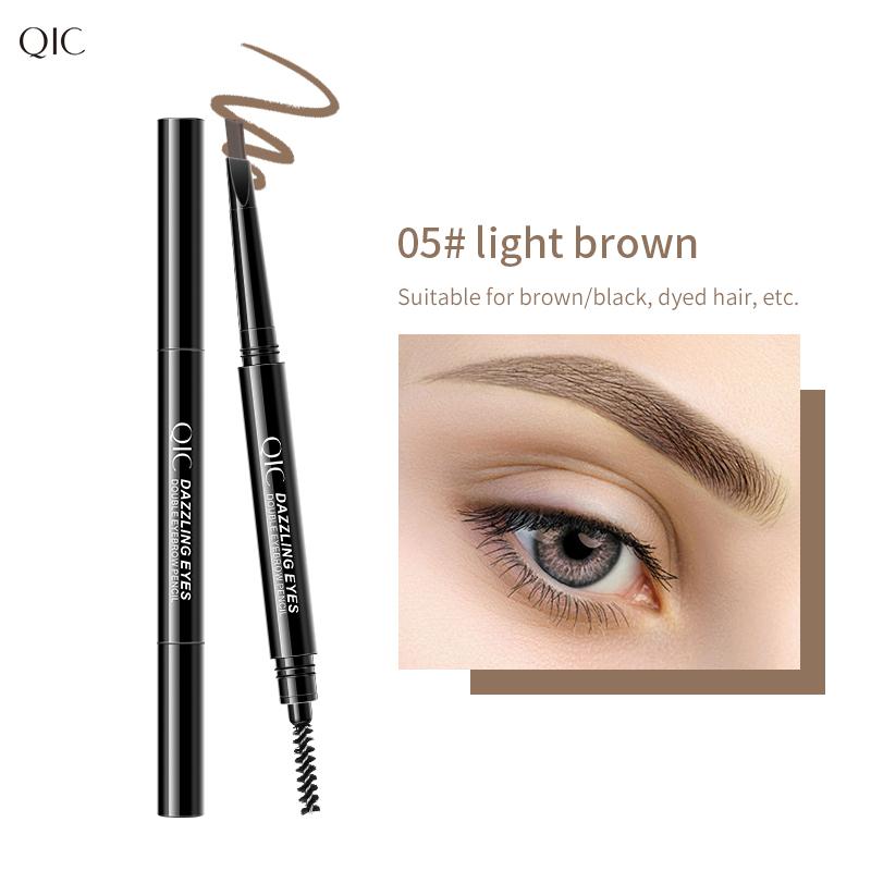 Makeup Automatic Rotation Waterproof Eyebrow Pencil Double Head Natural Makeup Is Not Easy To Decolorize Unibrow Beginners