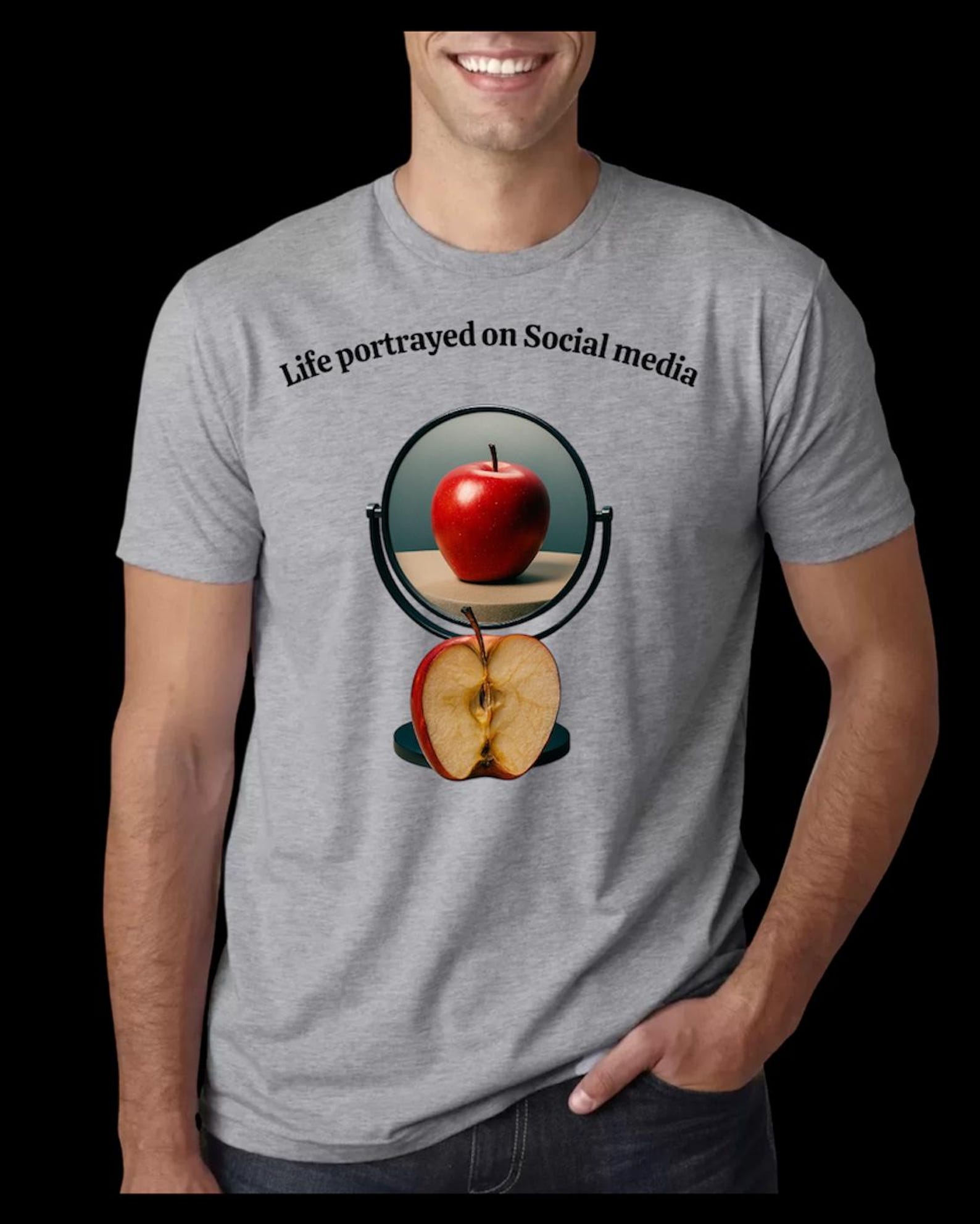 Social Media Reality Check T shirt L