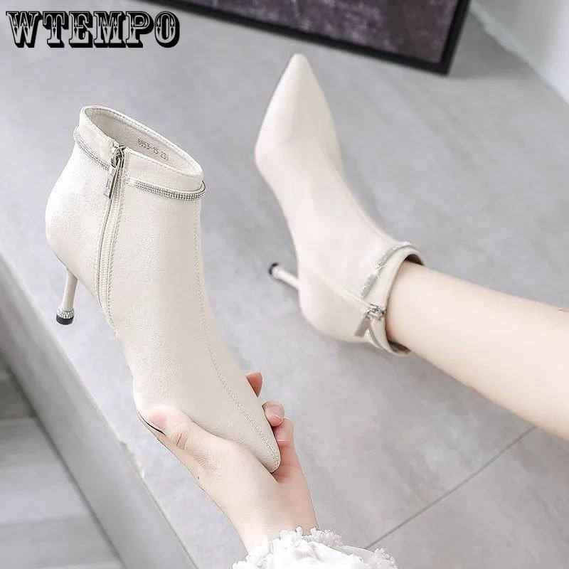 Женские ботинки с острым носком — фото 3