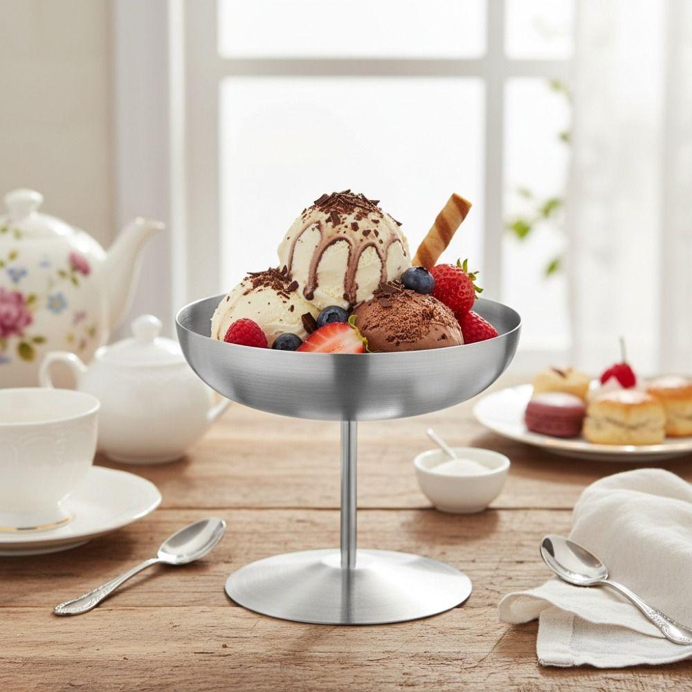 Rust-proof Goblet Stainless Steel Pudding Cup Durable Dessert Cup Bar