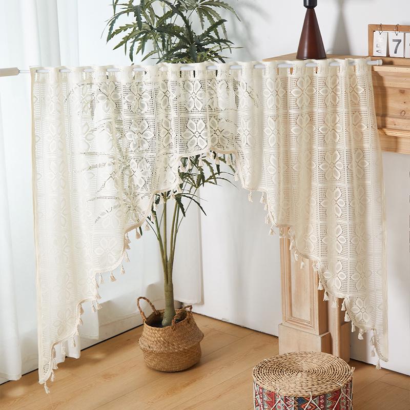 

Високоякісна світлонепроникна штора для французьких дверей для спальні, кафе та шаф 100*150 cm брудно-білий