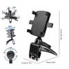 Car Phone Holder 360/180° Rotating Multi-function Instrument Cluster Phone Holder Foldable Rearview Mirror Navigation Bracket