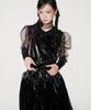 Eipeuleonwei Bubblegum Black Apron Dress