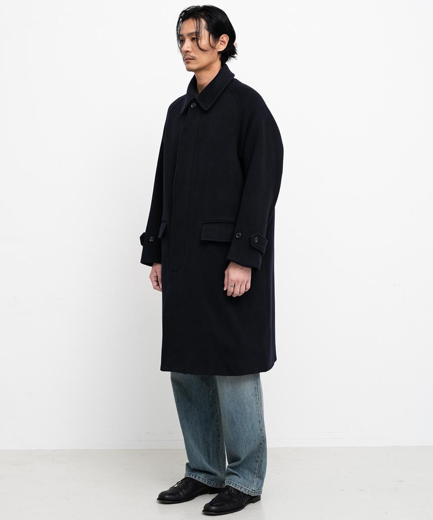 Shirter Fine Master Balmacaan Coat (Dark Navy)