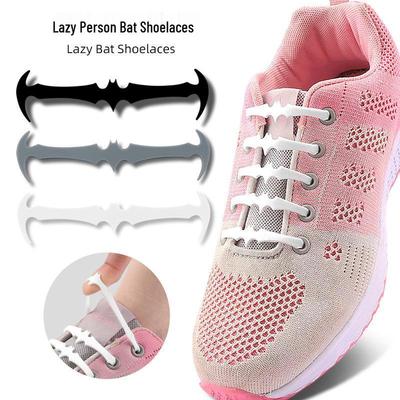 Lazy Person No-Tie Elastic Shoelaces - 16 Pack Trendy Casual Sports Laces, No Wash Needed, In Stock