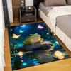 Multiple Sizes Frog, Stone, Fireflies Print Carpet Rug for Living Room Bedroom Sofa Doormat Home Decor Non-slip Floor Mat