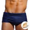 UXH Men's Black Plus Size Swim Trunks with 3D U-Pouch