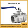 304 Stainless Steel Two-Piece Internal Thread Ball Valve