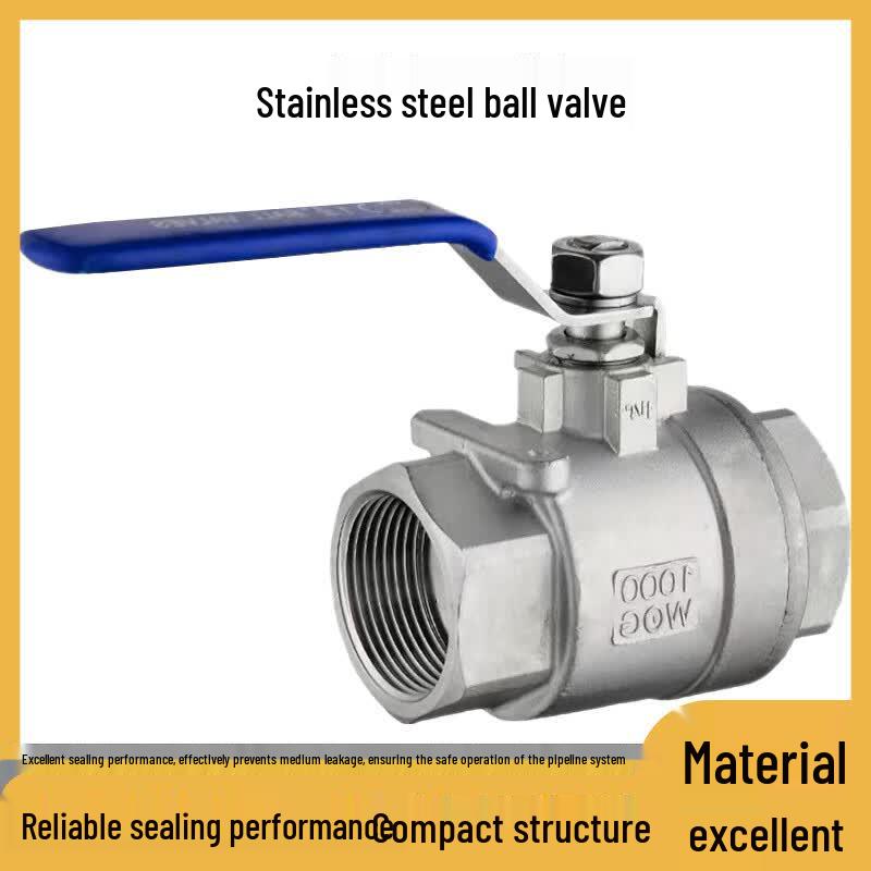 304 Stainless Steel Two-Piece Internal Thread Ball Valve