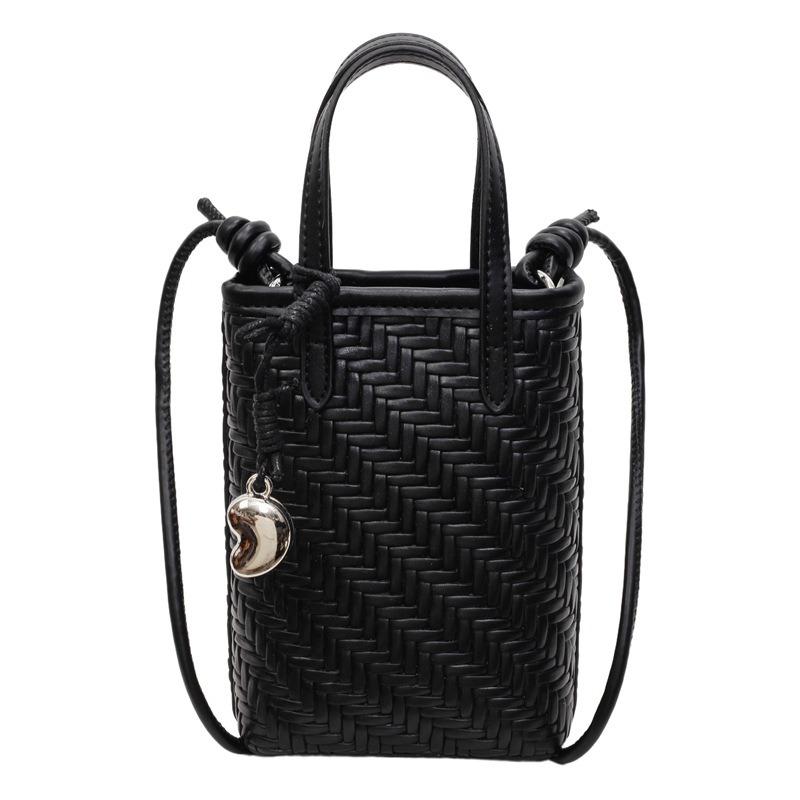Niche Woven Bags Women's Summer New Fashion Women's Bags Popular Shoulder Messenger Bags Hand Bag Mobile Phone Bag