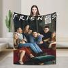 Friends Television Cartoon Blankets Warm Soft Plush Throw Blanket For Couch Bed Travel Office Flannel Bedspread Bed Cover