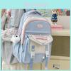 Cute Color Blocked Letter Printed Leisure Backpack For Students