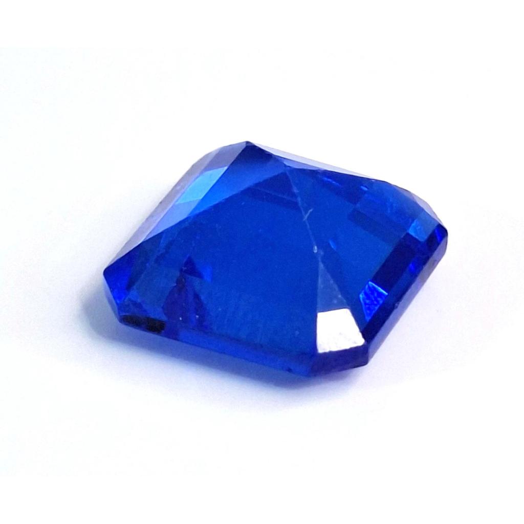 Beautiful Natural Royal Blue Sapphire 9-11 Ct Asscher Cut Certified Gemstone