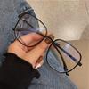 Anti Blue Light Myopia Glasses Large Irregular Glasses Women Polygon Spectacle Frame New Flat Lens Glasses